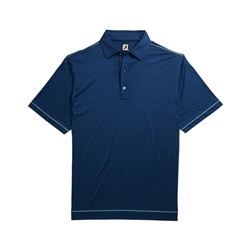 FootJoy Men's Golf Shirt Microstripe Deep Blue