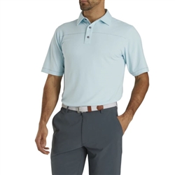 FootJoy Men's Solid Spine Polo, Ice Blue