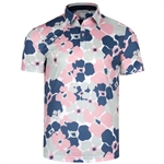 Swannies Men's Ace Polo, Pink Multi