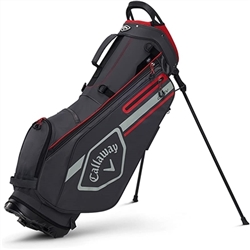 Callaway Chev Stand Bag, Charcoal/Fire Red