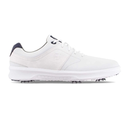 FootJoy FJ Contour Spiked Shoes, White (Spiked)