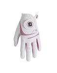 Footjoy Women's WeatherSof Glove, White/Pink - Previous Season Styles