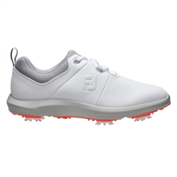 FootJoy Women's eComfort Spiked Golf Shoe - White