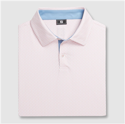 Footjoy Irongate Lisle Polo - White/Orange