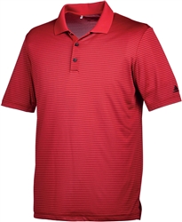 Adidas Men's 2-Colour Stripe Polo - Red/Black