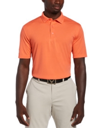 Callaway Solid Short Sleeve Golf Polo, Hot Coral