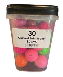 30 Colored Balls Bucket