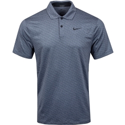 Nike Men's Golf Dri-FIT Vapor Stripe Polo, Obsidian/Black