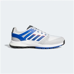 Adidas EQT Spikeless WIDE Golf Shoe, White/Blue