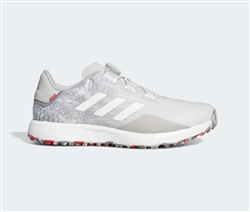 adidas Mens S2G BOA WIDE Shoes, Light Grey/Red