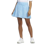 Adidas Women's Printed Frill Golf Skirt, Bliss Blue