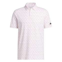 Adidas Men's Go-To Polo Print, Coral Fusion