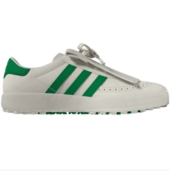 Adidas Unisex CourseCup Spikeless Golf Shoes, White/Green