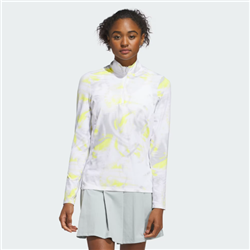 Adidas Women’s Printed Quarterzip, White