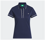 adidas Women's Originals Twistknit Trefoil Polo Shirt, Night Indigo