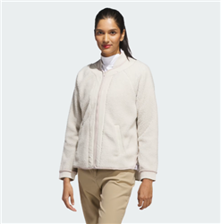 Adidas Women’s Go To Fleece Jacket, Alumina