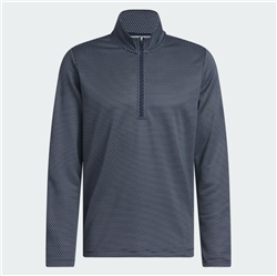adidas Men’s Performance Printed Quarter-Zip, Collegiate Navy