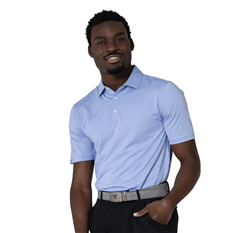 Levelwear Men's Oath Polo, Hyrdrangea