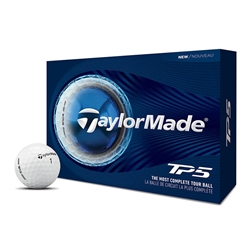 2026 TaylorMade TP5 Golf Balls - White