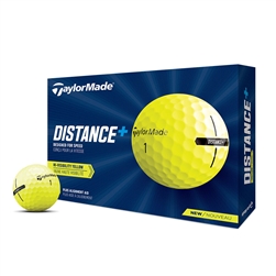 TaylorMade Distance + Yellow Golf Balls