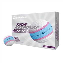 PRIOR GENERATION TaylorMade Tour Response Stripe Golf Balls, Blue/Pink