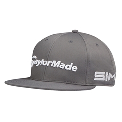 Taylormade TM20 Flat Bill SIM Hat, Charcoal