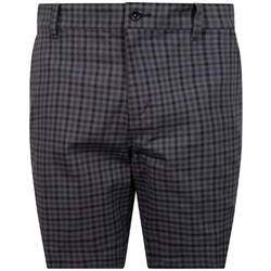 Nike Men’s Dri-Fit Chino Plaid Shorts, Black/Smoke Grey