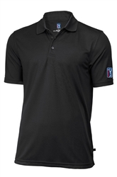 Mens PGA Tour Classic Golf Shirt, Black