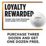 Titleist Pro V1/Pro V1x Loyalty Offer - BUY 3 GET 1 FREE