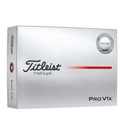 Titleist Pro V1x Golf Balls - Enhanced Alignment, White