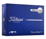 2026 Titleist Tour Soft Red AIM Performance Golf Balls - White