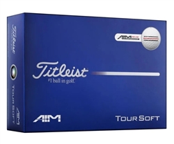 2026 Titleist Tour Soft Red AIM Performance Golf Balls - White