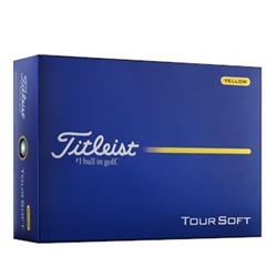 2026 Titleist Tour Soft Golf Balls - Yellow