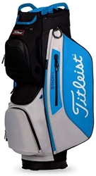 Titleist StaDry Cart Bag - Black/Grey/Process Blue