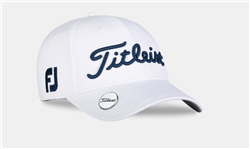 Ladies Titleist Tour Performance Ball Marker Hat, White/Navy