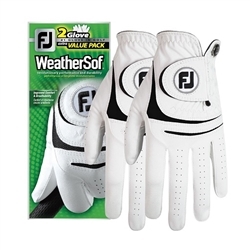 Footjoy Women's Golf Gloves - WeatherSof (2 pack)