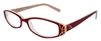 Prague Eyeglass Frame in Red