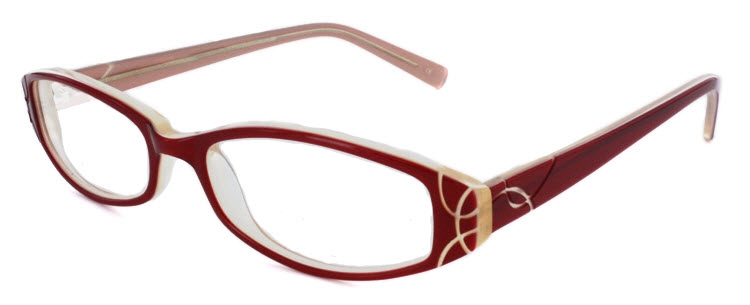Prague Eyeglass Frame in Red