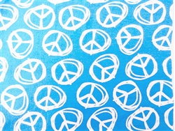 AQUA PEACE SIGNS