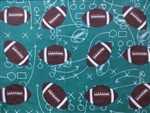 GREEN FOOTBALL FLANNEL