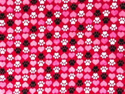 HEARTS & PAWS FLANNEL New!