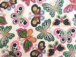 JEWELED BUTTERFLY FLANNEL New!