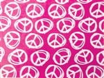 PINK PEACE SIGNS