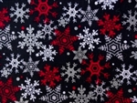 RED, BLACK & WHITE SNOWFLAKES