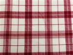 RED & WHITE PLAID FLANNEL New!