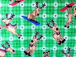 SNOWBOARDING REINDEER