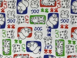 CAT & DOG FLANNEL New!