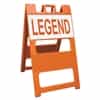 Plasticade Barricade Type II Orange - 12" x 24" Top Panel Custom Diamond Grade Sign Legends