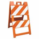 Plasticade Barricade Type II Orange - 12" X 24" Top Panel, 8" X 24" Bottom Panel
Engineer Grade Striped Sheeting