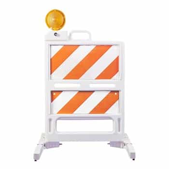 Safetycade - 12" X 24" Top Panel  8" X 24" Bottom Panel
Diamond Grade Striped Grade Sheeting